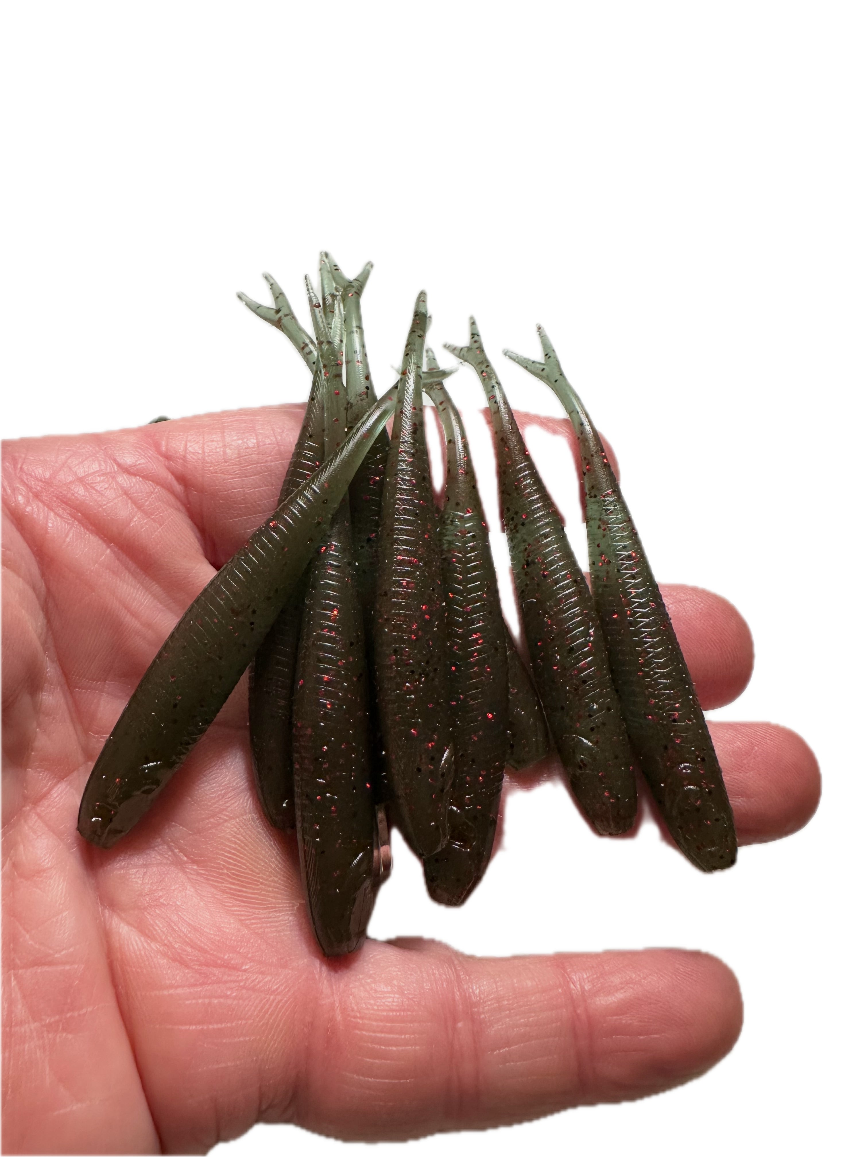 2.5" JIG MINNOW WATERMELON RED FLAKE