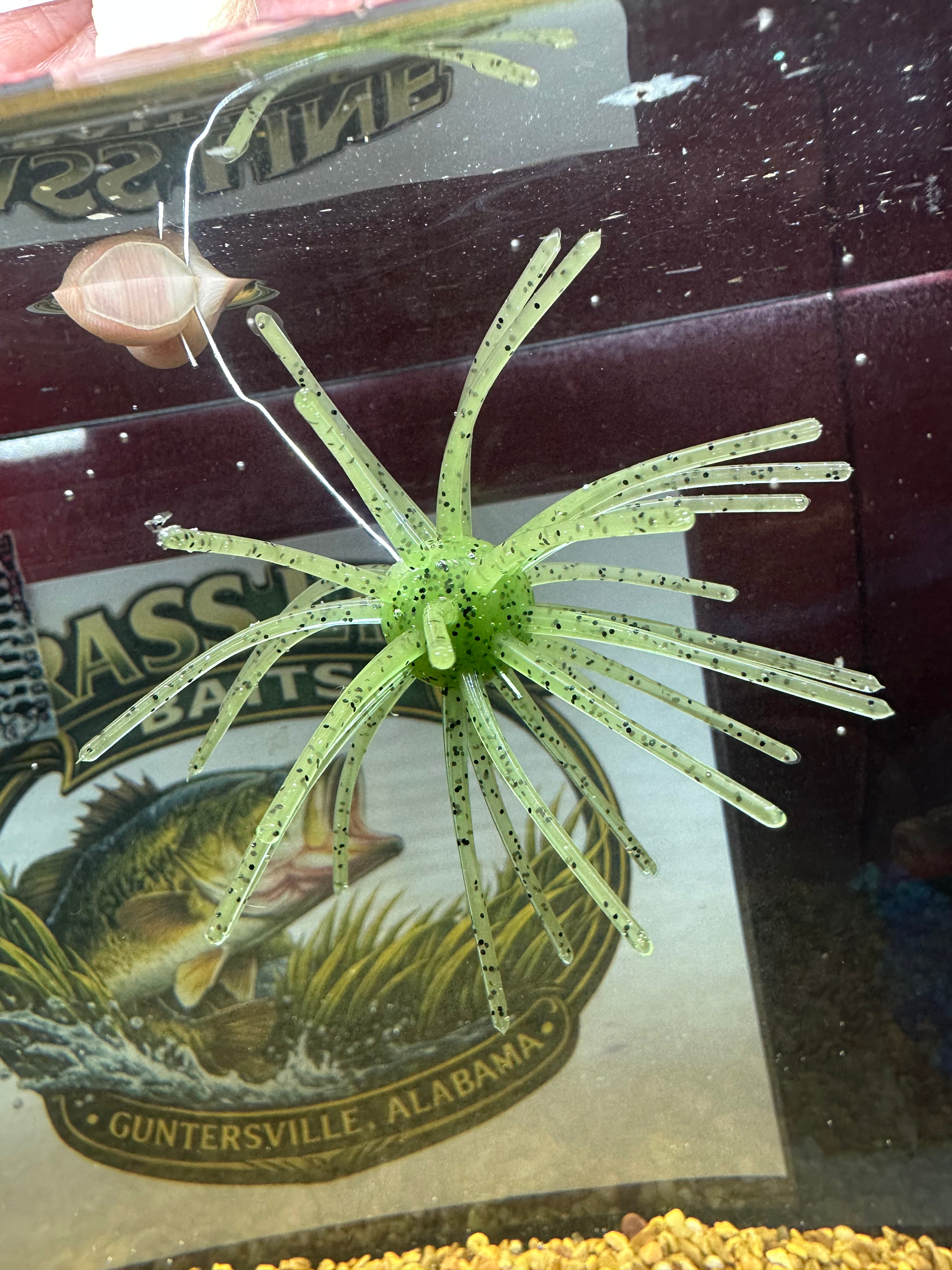 Grass Bomb urchin style baits Green Pumpkin 3Pack