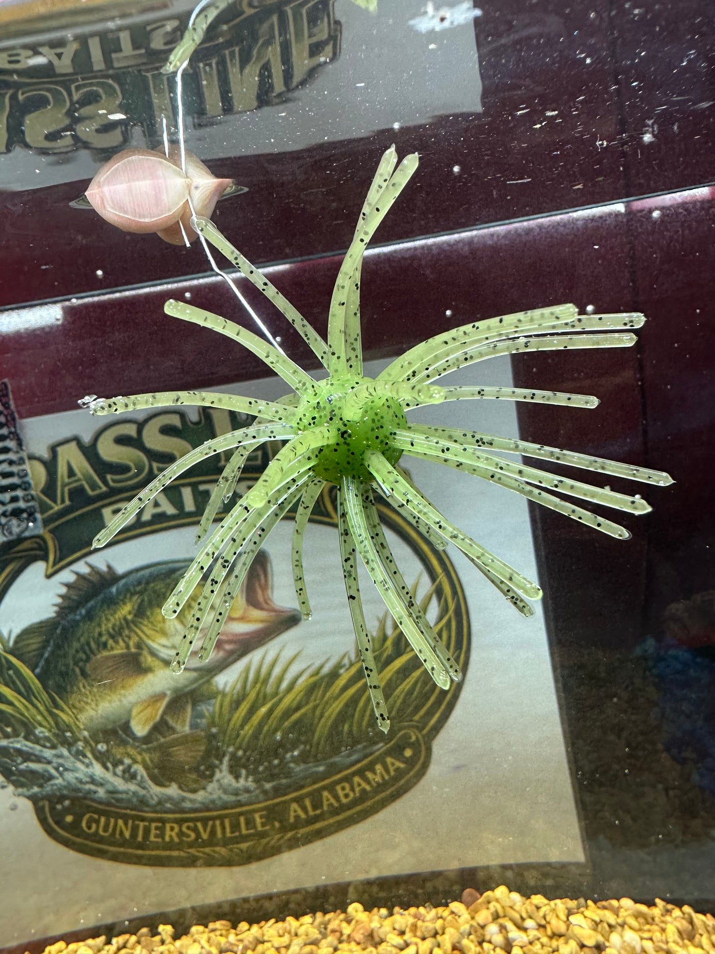 Grass Bomb Urchin-Style Soft Bait, Green Pumpkin (3 Pack)