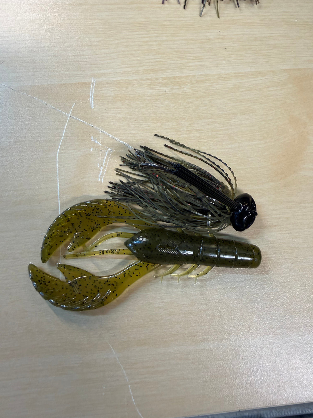 Ledge Hammer™ Football Jig + color matched Craw